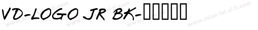 VD-LOGO JR BK字体转换